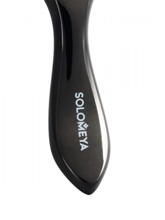 Многофункциональная расческа для распутывания, массажа и мытья кожи головы, Черная Solomeya Wonder scalp brush Black, 1 шт